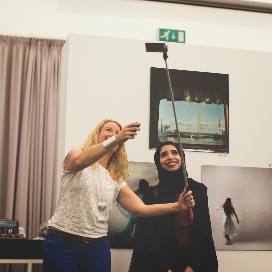 With the awesome Christina