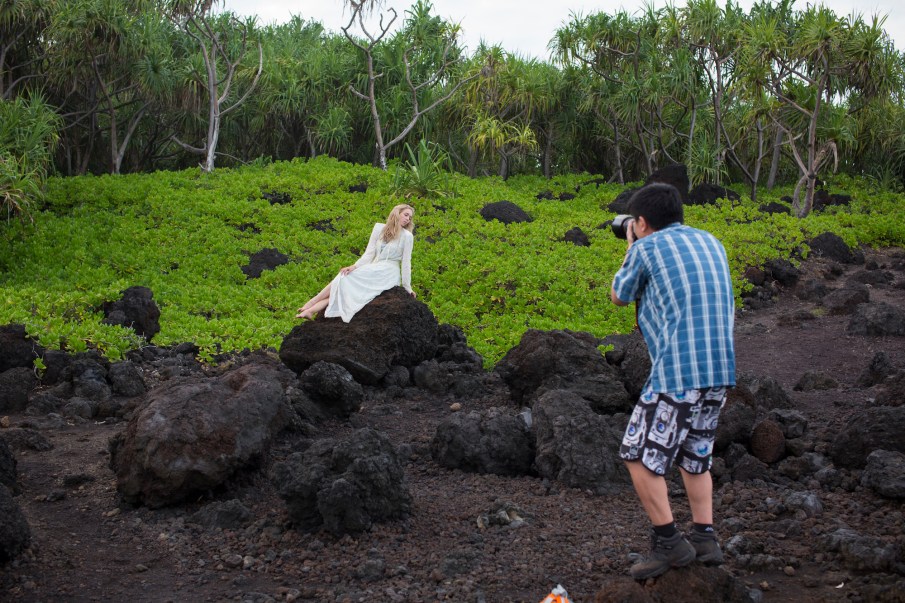 David Chan shooting the beautiful Marsha Denill